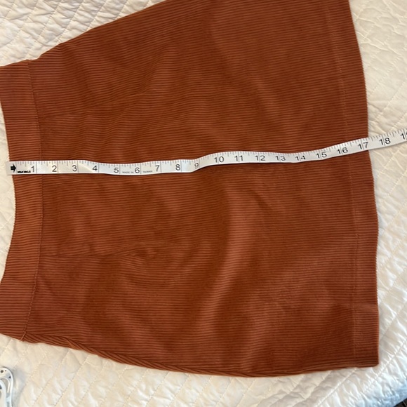 Terracotta Corduroy A Line Skirt - Picture 5 of 14